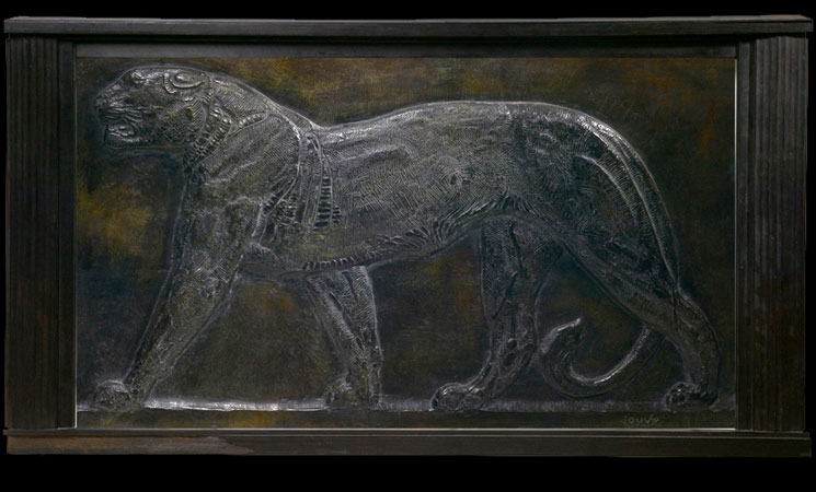 Panthère marchant. Vers 1922.