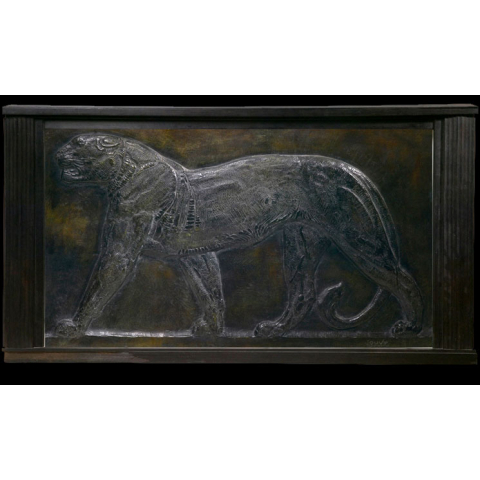 Panthère marchant. Vers 1922.
