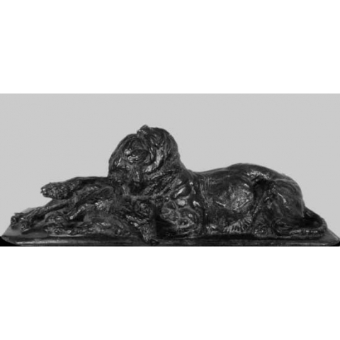 Tigre de Java mangeant un sanglier (1914) 