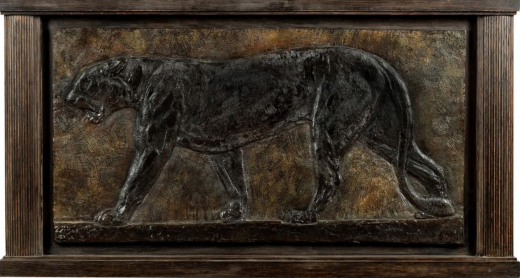 Vente par "Ader SVV, Paris." du 18/06/2021 - Bas-relief panthère marchant. c. 1930.  (lot n°46)