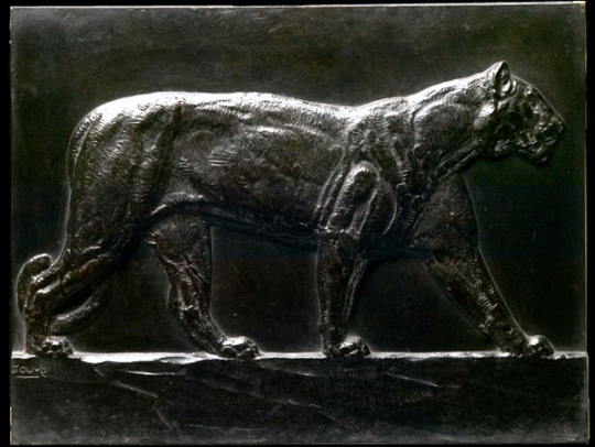 Paul JOUVE (1878-1973) - Lionne marchant. 1905.