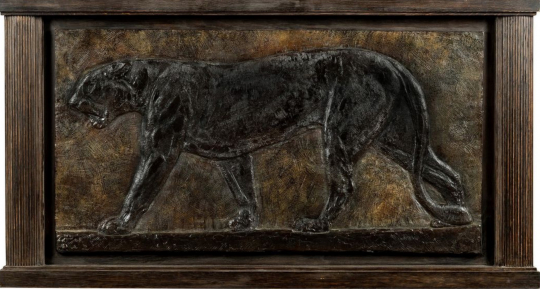 Paul JOUVE (1878-1973) - Panthère marchant. Vers 1930.