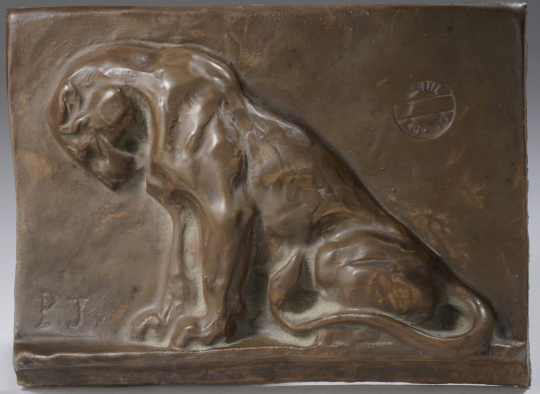 Paul JOUVE (1878-1973) - Lion assis.