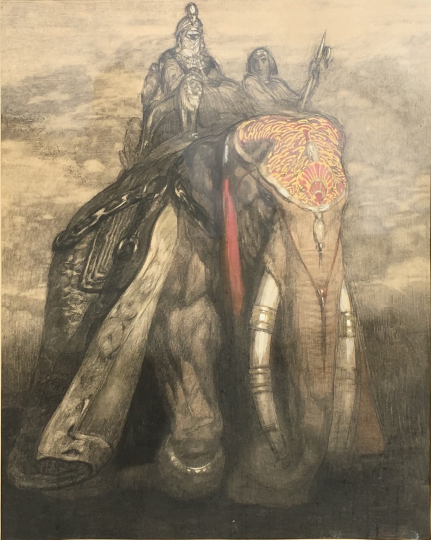 Paul JOUVE (1878-1973) - Les rois mages