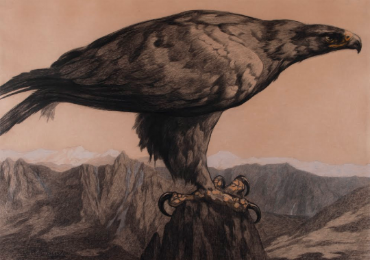 Paul JOUVE (1878-1973) - Aigle royal, 1914.