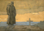 Paul JOUVE (1878-1973) - Soldat serbe devant une tombe, à Monastir, 1916