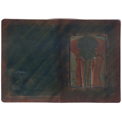 Portefeuille éléphant, vers 1903.