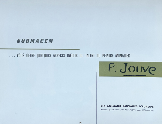 Paul JOUVE (1878-1973) - Calendrier Normacem. 1960.