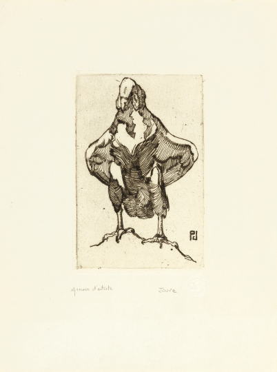 Paul JOUVE (1878-1973) - Vautour, vers 1910.
