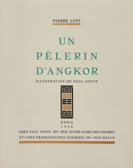 Paul JOUVE (1878-1973) - Un Pèlerin d'Angkor de Pierre Loti, 1930.