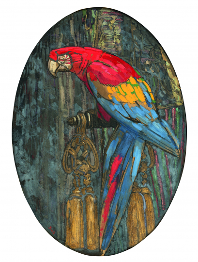 Paul JOUVE (1878-1973) - Perroquet. C 1935.