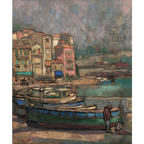 Le port de Villefranche, 1955.