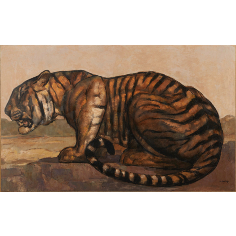 Tigre à l'affût, vers 1935