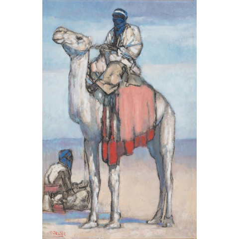 Méhari et targuis assis