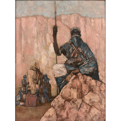 Touareg assis, vers 1932