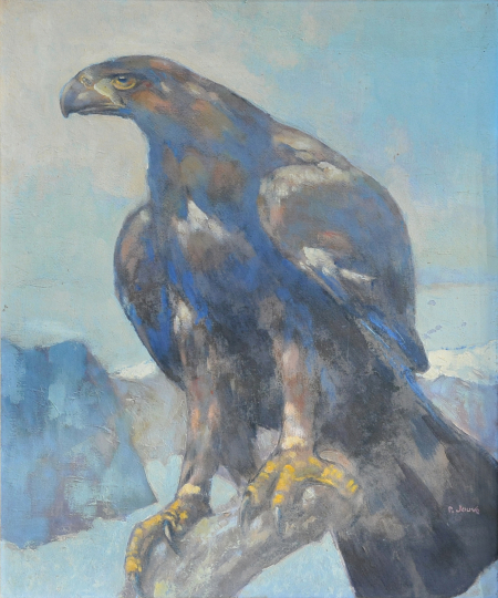Paul JOUVE (1878-1973) - Aigle branché