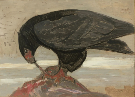 Paul JOUVE (1878-1973) - Aigle déchiquetant sa proie