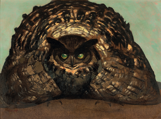 Paul JOUVE (1878-1973) - Grand Duc ébouriffé, c. 1928