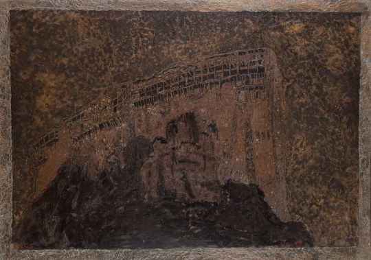 Paul JOUVE (1878-1973) - Monastère de Simonos Pétra, Mont Athos. 1927.