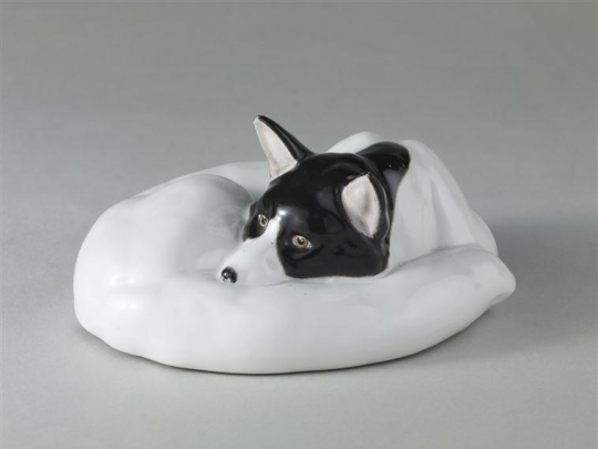 Paul JOUVE (1878-1973) - Chien lové