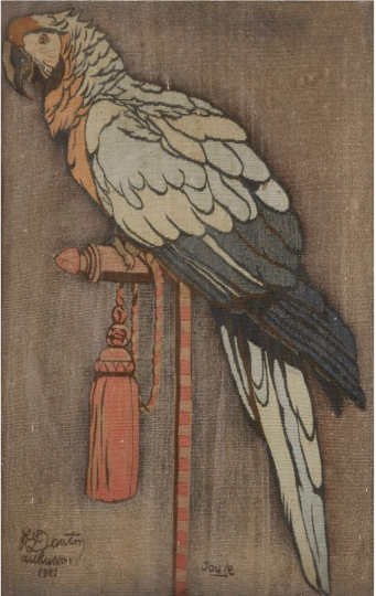 Paul JOUVE (1878-1973) - Perroquet, 1921.