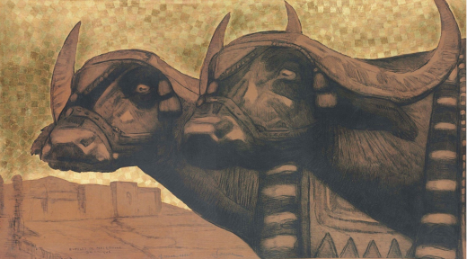 Vente par "Christie's New York" du 09/12/2014 - Buffles de Salonique (lot n°509)