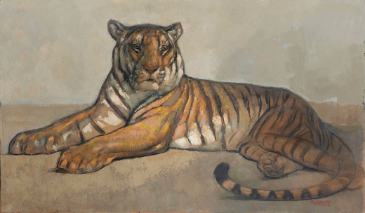 Vente par "Christie's Paris, France" du 19/05/2015 - Tigre couché, vers 1930. (lot n°21)