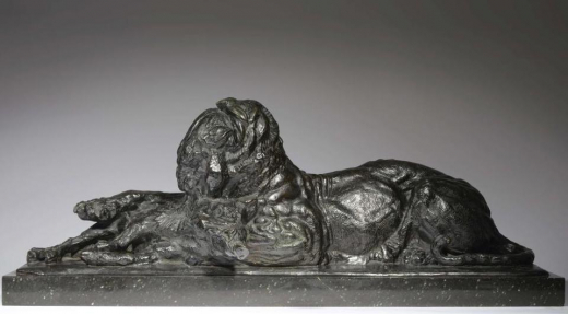 Vente par "Mercier SVV Lille" du 06/10/2024 - Tigre de Java dévorant un sanglier. (lot n°290 A)