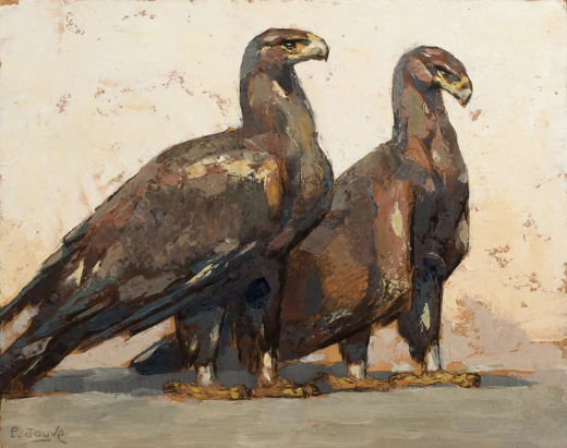 Vente par "Aguttes SVV" du 01/04/2026 - Deux aigles de profil. (lot n°15)