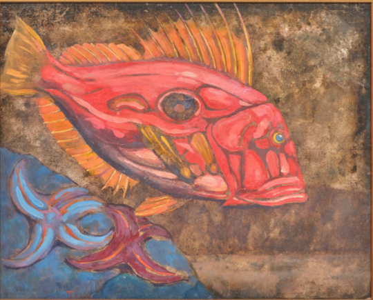 Paul JOUVE (1878-1973) - Poisson des Bermudes, 1956