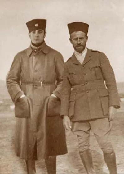 Paul Jouve, standing on the right and Gaston Suisse on the left.
Army of the East, Salonika.