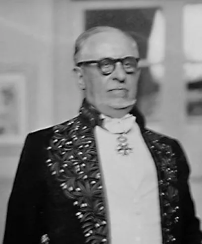Paul Jouve in academician dress.