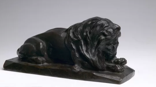 Paul JOUVE (1878-1973) - Lion couché 1904