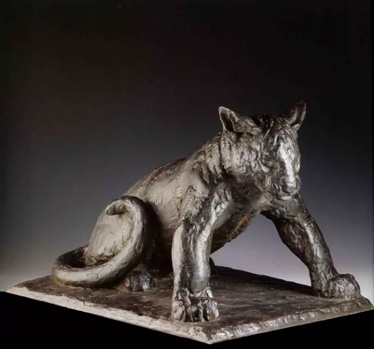 Paul JOUVE (1878-1973) - Jeune panthère. 1932.