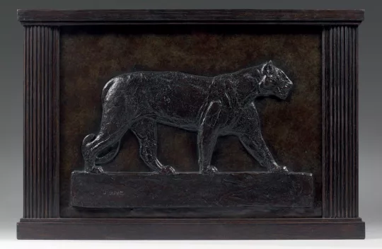 Paul JOUVE (1878-1973) - Lionne marchant. C 1925.