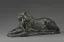 Paul JOUVE (1878-1973) - Lionne et son lionceau. 1946.