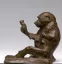 Paul JOUVE (1878-1973) - Singe à la statuette. C1906.