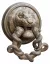 Paul JOUVE (1878-1973) - Marteau de porte à la tête de lion. version 2.C 1926.