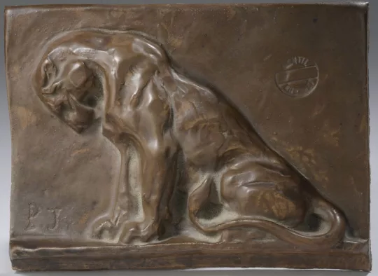 Paul JOUVE (1878-1973) - Lion assis.