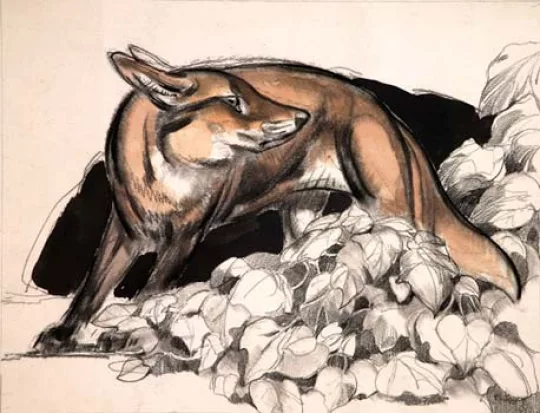 Paul JOUVE (1878-1973) - Renard, 1953
