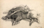 Paul JOUVE (1878-1973) - Deux cochons morts, 1903