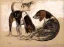 Paul JOUVE (1878-1973) - The Duchesse d'Uzès’s hunting dogs, 1956