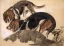 Paul JOUVE (1878-1973) - Chiens d'équipage de la duchesse d'Uzès, 1955 (1)