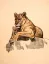 Paul JOUVE (1878-1973) - Lionne et son petit, 1925