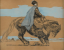Paul JOUVE (1878-1973) - Cavalier arabe. C 1910.