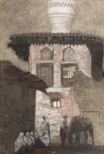 Paul JOUVE (1878-1973) - Rue à Salonique, C 1916.