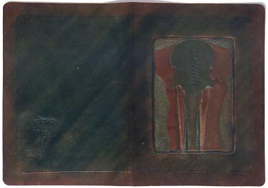 Paul JOUVE (1878-1973) - Portefeuille éléphant, vers 1903.