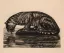 Paul JOUVE (1878-1973) - Tigre s'abreuvant. 1930.