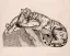 Paul JOUVE (1878-1973) - Deux tigres au repos. 1931.