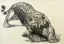 Paul JOUVE (1878-1973) - Jaguar and hare 1930